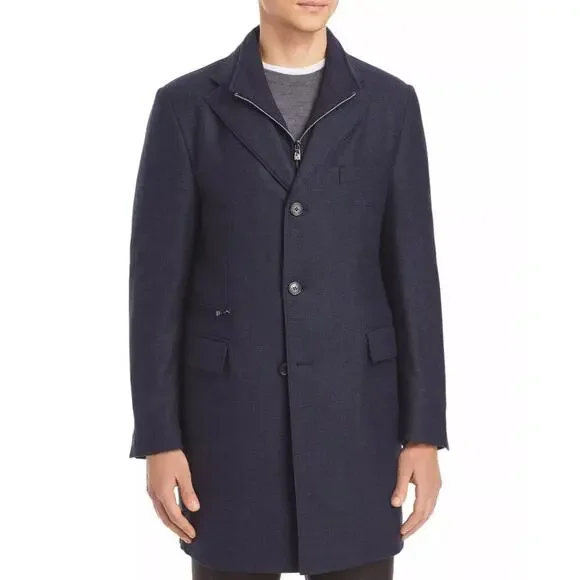 Corneliani Italy Navy Blue Houndstooth Wool Blazer Jacket Sports IT 48 US 38 - Picture 15 of 16